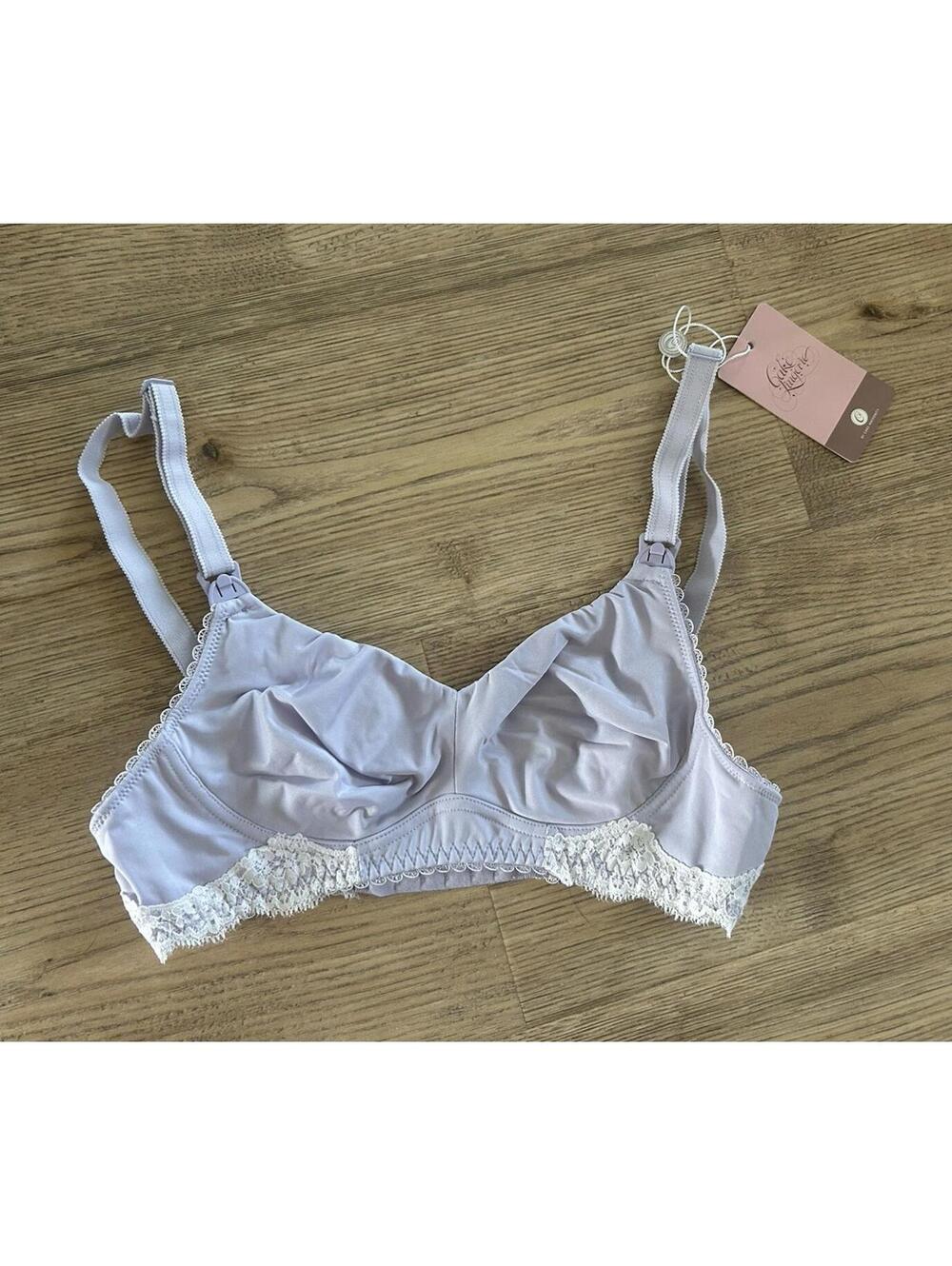 Cake Lingerie Plum Melba Nursing Bra Wireless Softcup Bra Lilac Purple Sz 36C